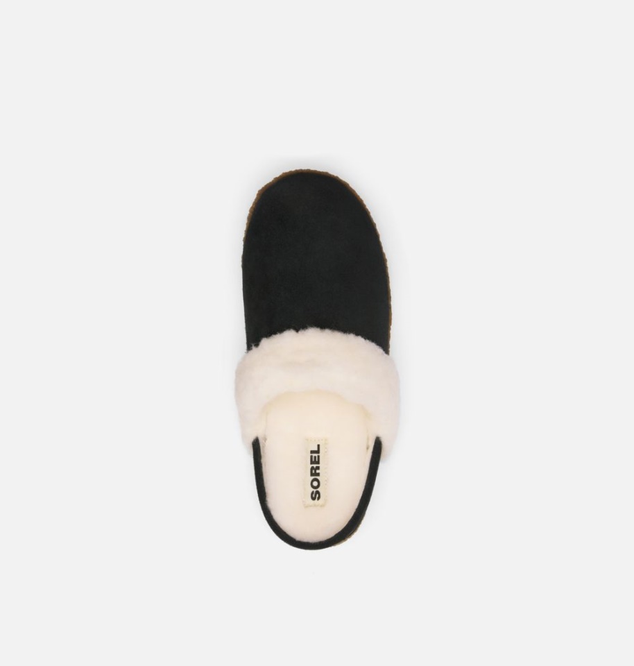 Black-Natural Sorel Women's Nakiska Slide Ii Slipper