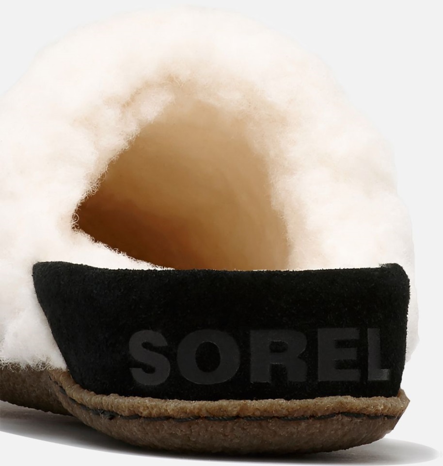 Black-Natural Sorel Women's Nakiska Slide Ii Slipper