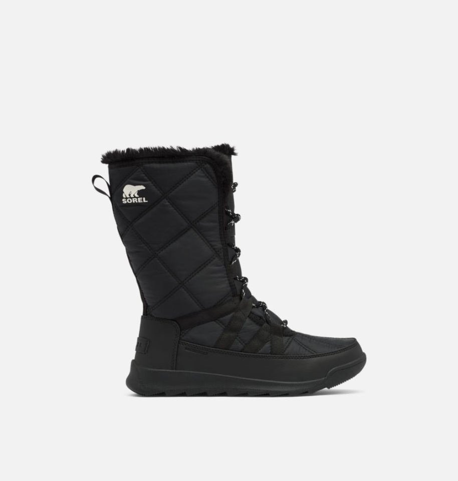 Black Sorel Women's Whitney Ii Tall Lace Snow Boot