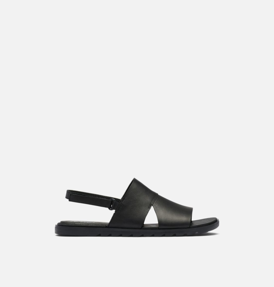 Black-White Sorel Women's Ella Ii Slingback Sandal