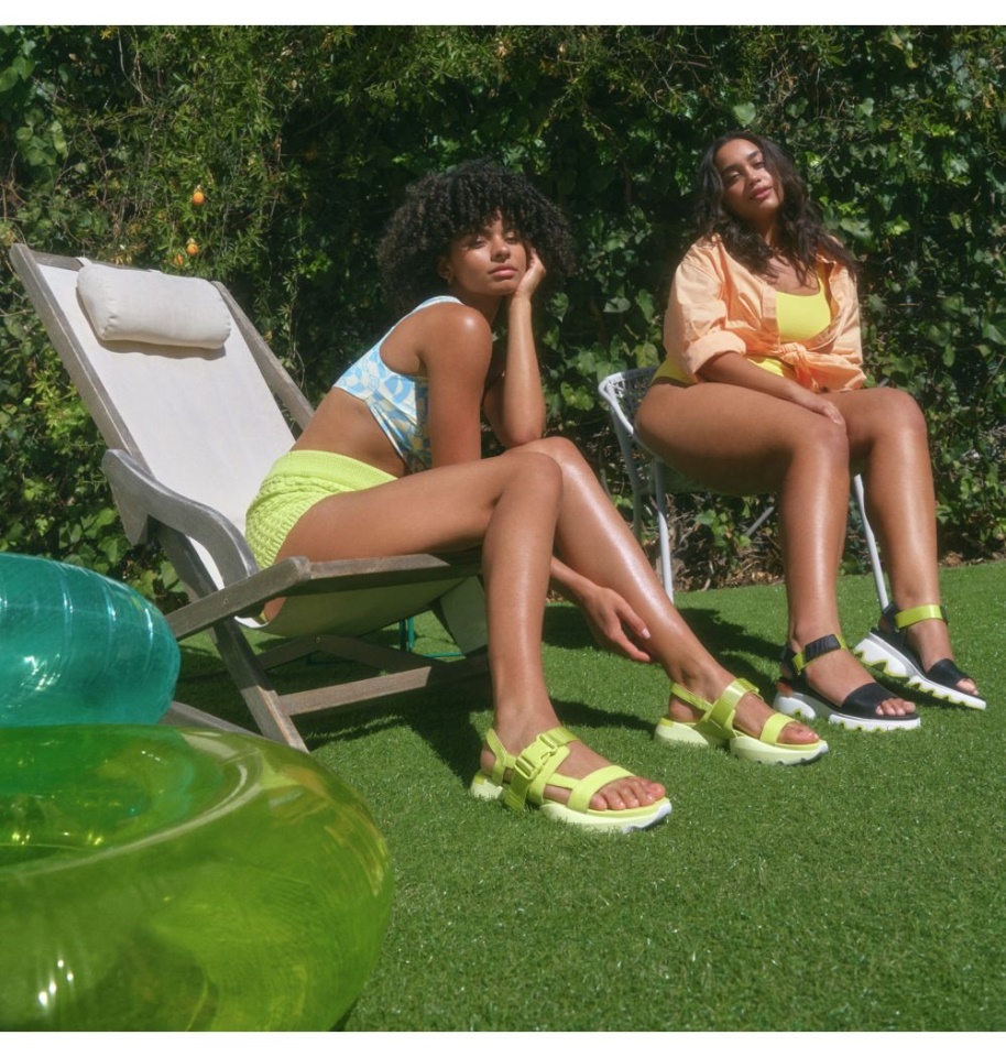 Bolt-White Sorel Women's Kinetic Impact Sling Sandal