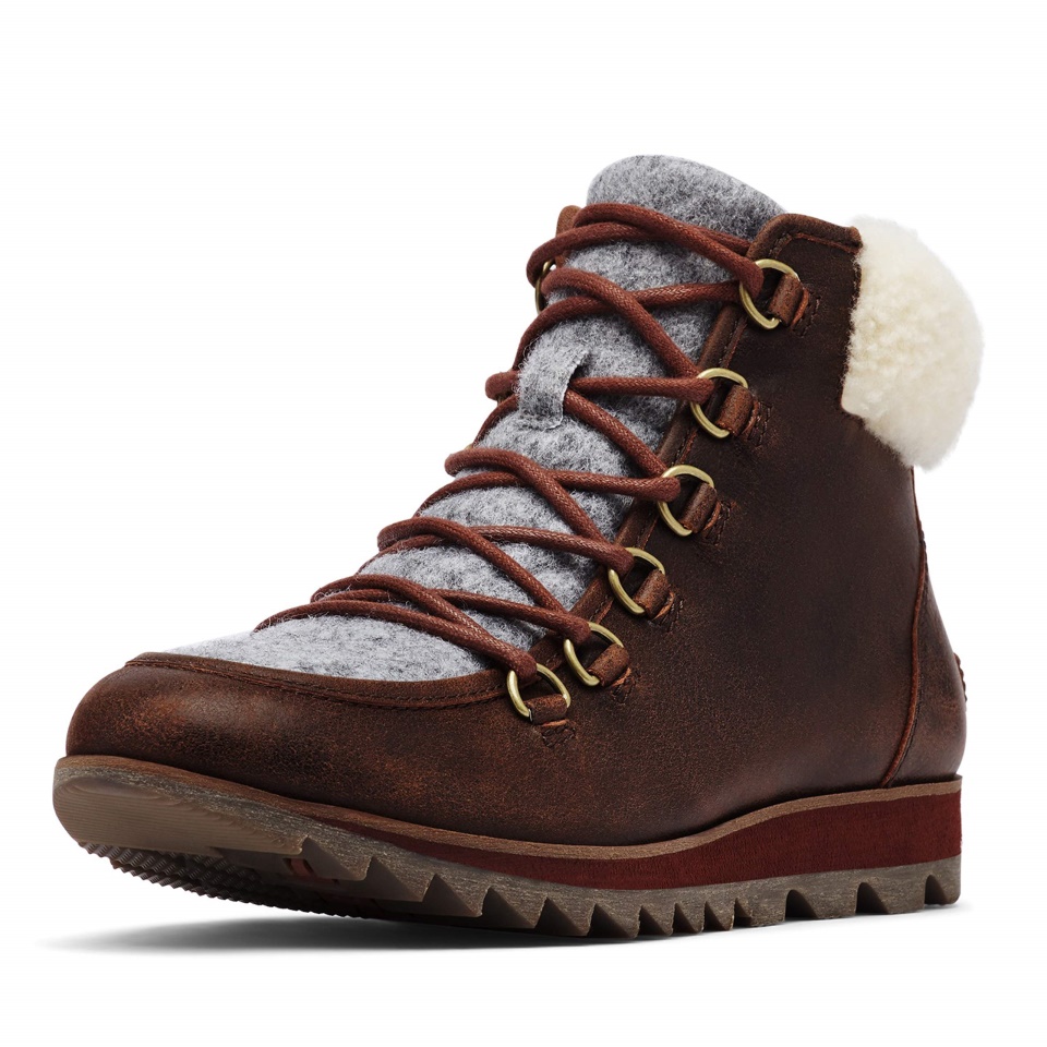 Brown Burro Sorel Women's Harlow Lace Cozy Snow Boot