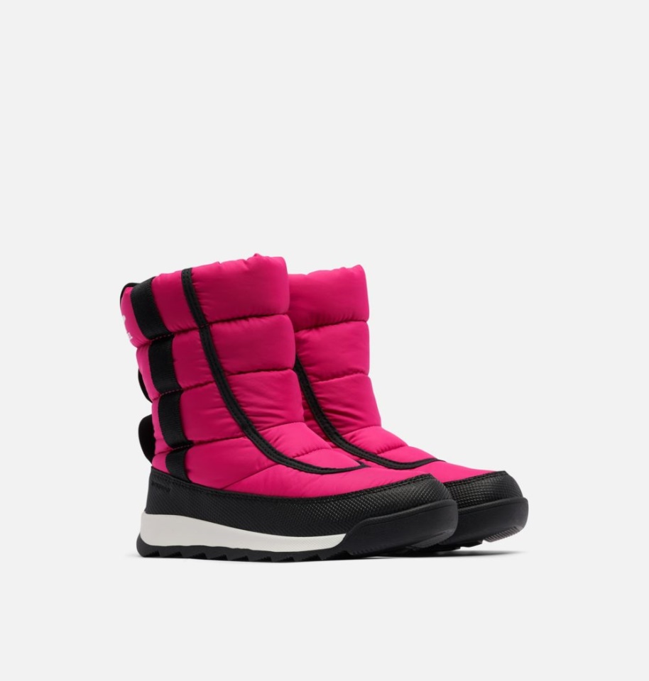 Cactus Pink-Black Sorel Youth Whitney Ii Puffy Mid Boot