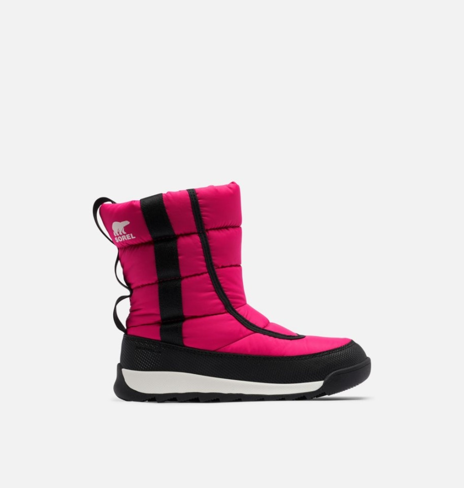 Cactus Pink-Black Sorel Youth Whitney Ii Puffy Mid Winter Boot
