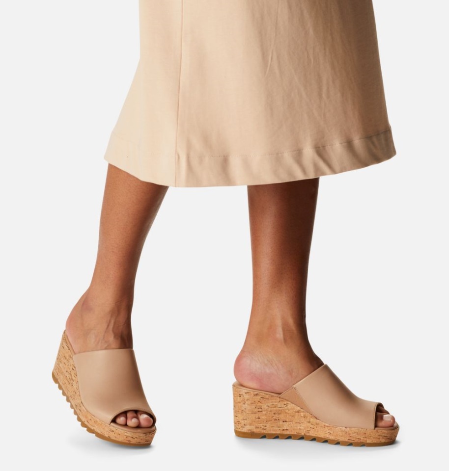 Honest Beige-Sea Salt Sorel Women's Cameron Wedge Mule Sandal