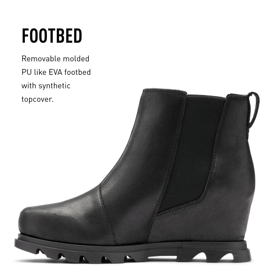 Joan Of Arctic Wedge Iii Chelsea Wide Black Sea Salt Sorel