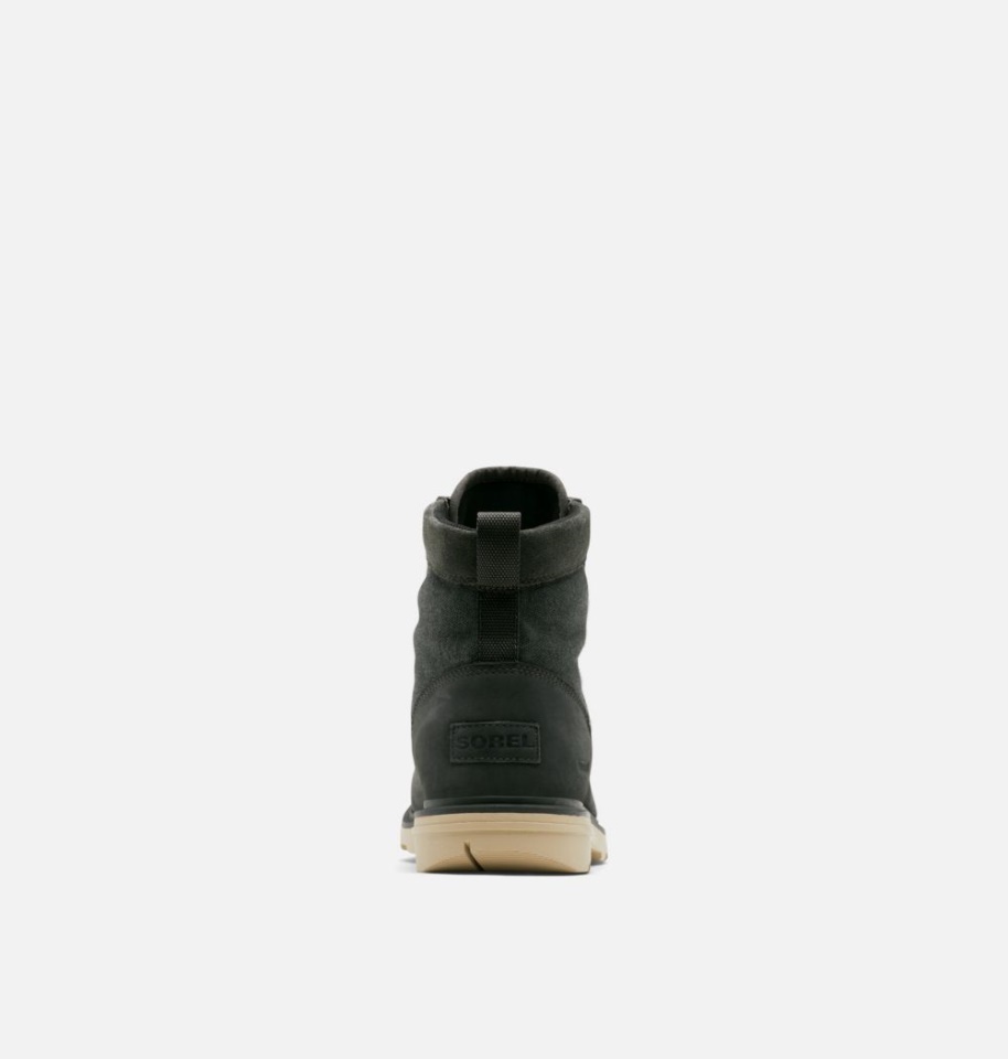 Men's Carson Moc Waterproof Winter Boot Sorel Coal-Oatmeal