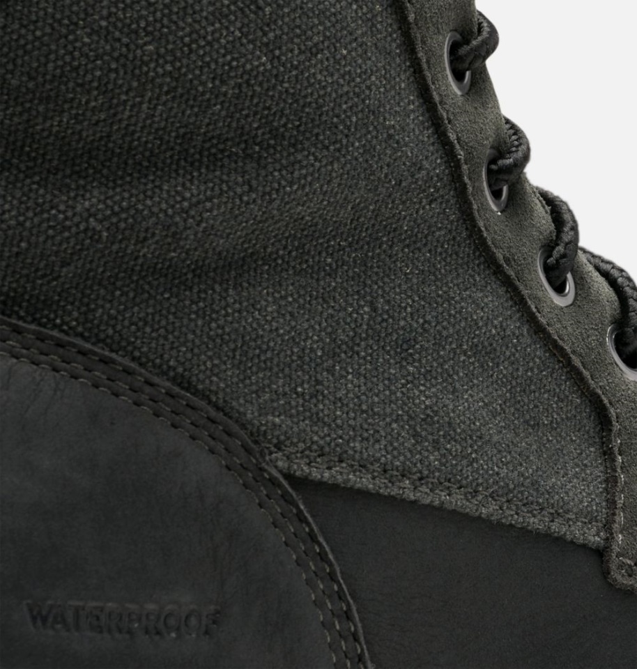 Men's Carson Moc Waterproof Winter Boot Sorel Coal-Oatmeal