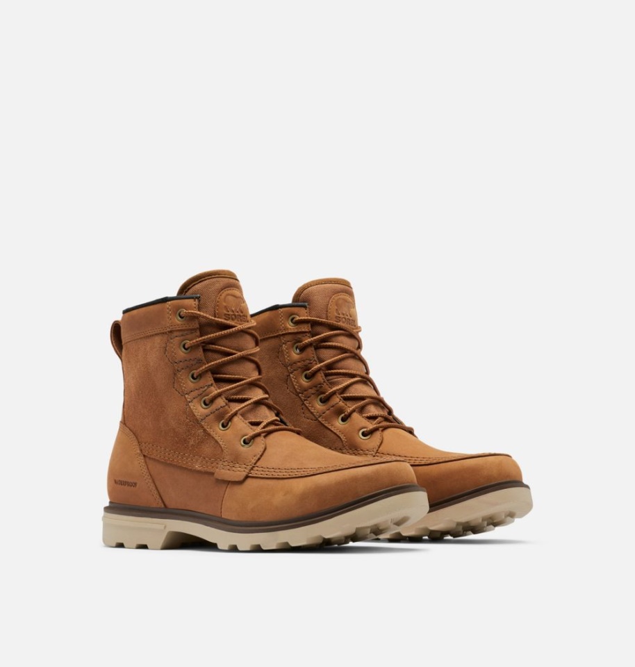Men's Carson Storm Boot Camel Brown-Oatmeal Sorel