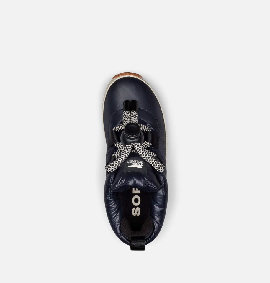 Sorel Black Women's Out N About Puffy Lace Winter Boots