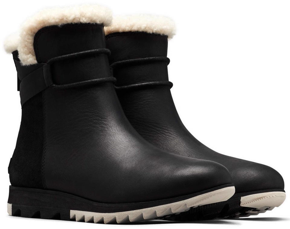 Sorel Black Womens Harlow Bootie Cozy