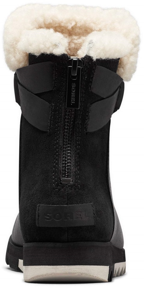 Sorel Black Womens Harlow Bootie Cozy