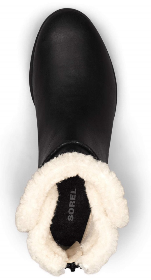 Sorel Black Womens Harlow Bootie Cozy