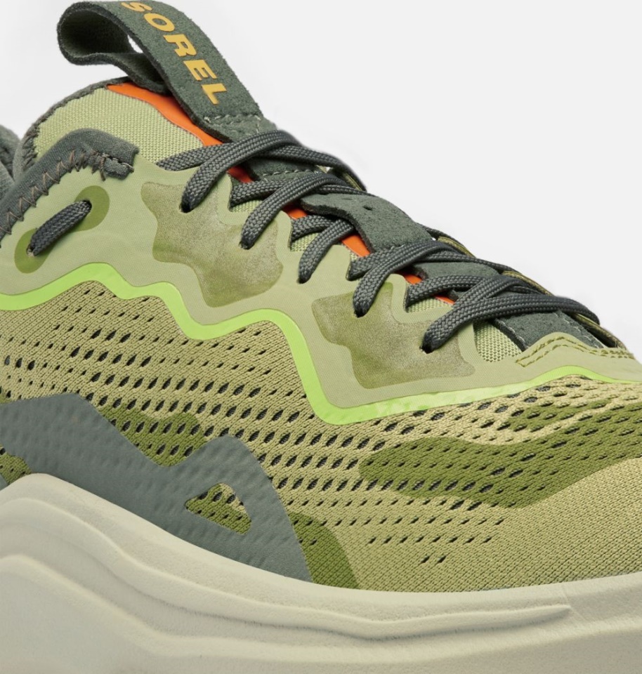 Sorel Men's Kinetic Breakthru Day Lace Sneaker Olive Shade-Desert Sun
