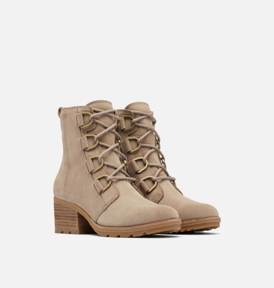 Sorel Omega Taupe-Rose Dust Women's Cate Lace Bootie