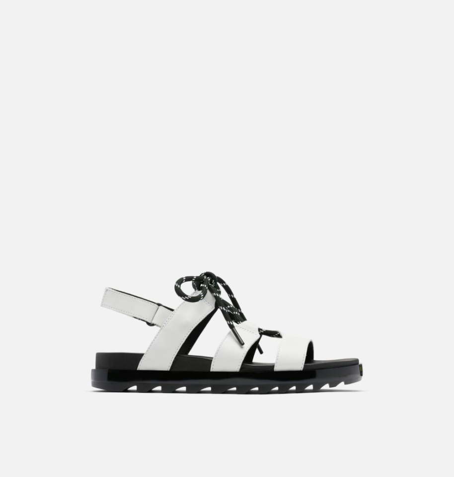 Sorel White-Black Women's Roaming Lace Sandal