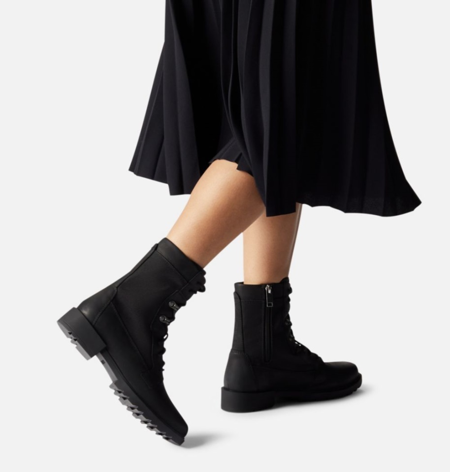 Sorel Women's Emelie Ii Lace Bootie Black-Black
