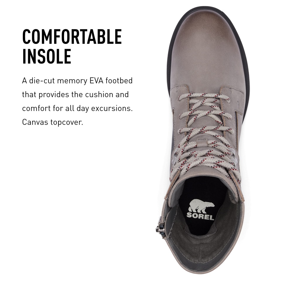 Sorel Women's Emelie Lace Boot Dark Moss-Black