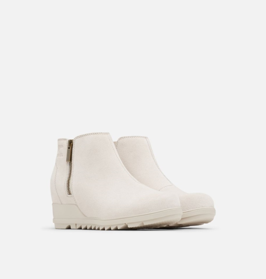 Sorel Women's Evie Zip Wedge Bootie Soft Taupe
