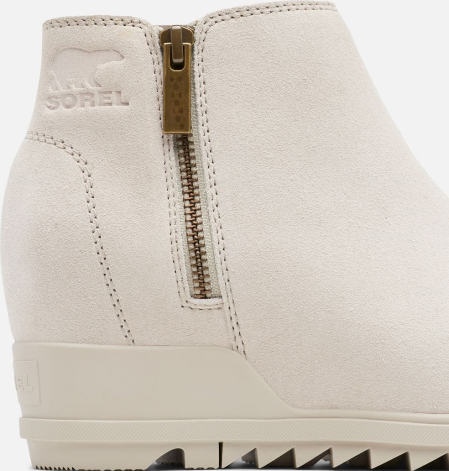 Sorel Women's Evie Zip Wedge Bootie Soft Taupe