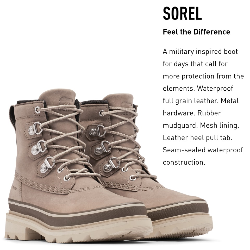 Sorel Women's Lennox Street Rain Boot White-Black