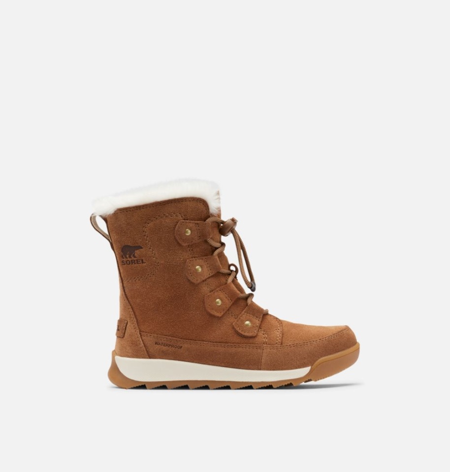 Velvet Tan-Chalk Kids' Whitney Ii Joan Lace Winter Boot Sorel