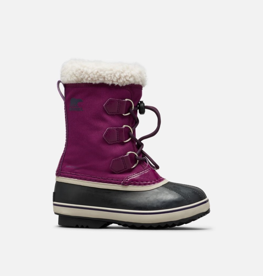 Wild Iris-Dark Plum Sorel Youth Yoot Pac Nylon Boot