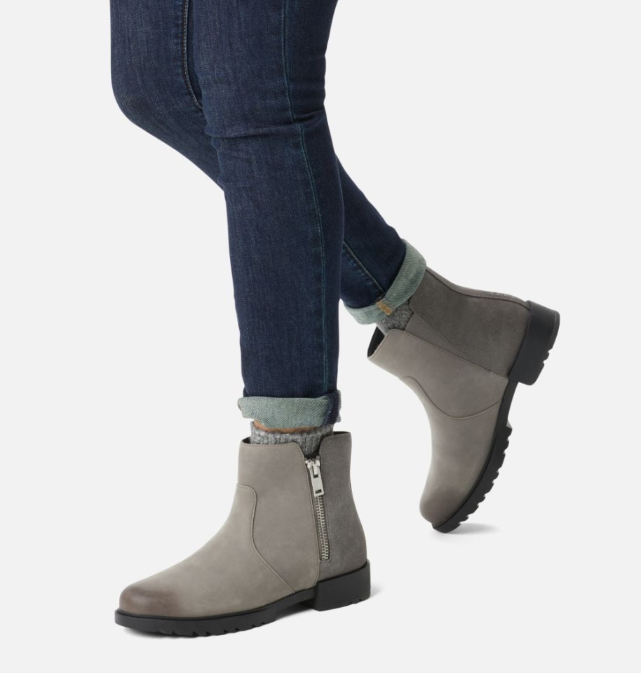 Women's Emelie Ii Zip Bootie Sorel Quarry-Black