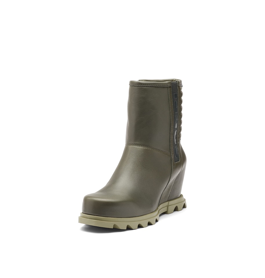 Women's Joan Of Arctic Wedge Iii Moto Boot Sorel Omega Taupe-Rose Dust