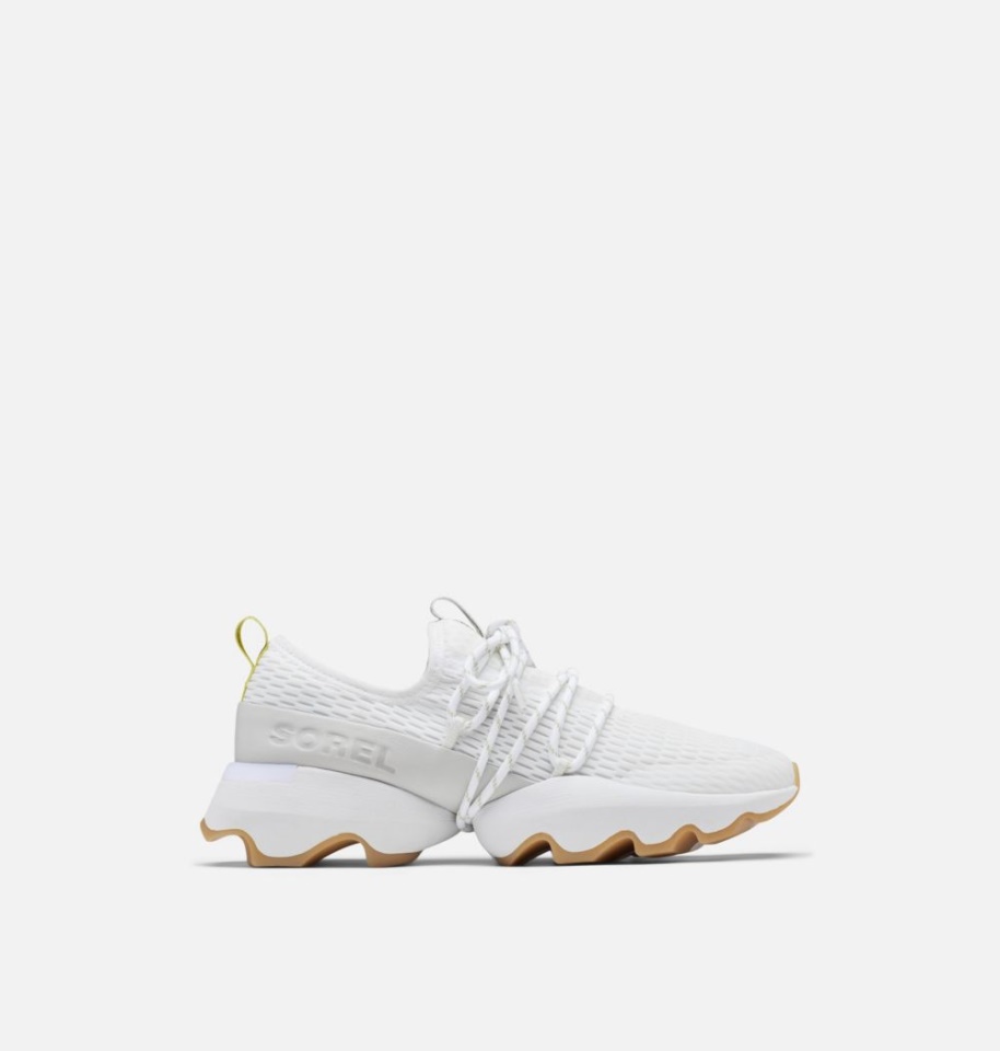 Women's Kinetic Impact Lace Sneaker White-Gum 16 Sorel