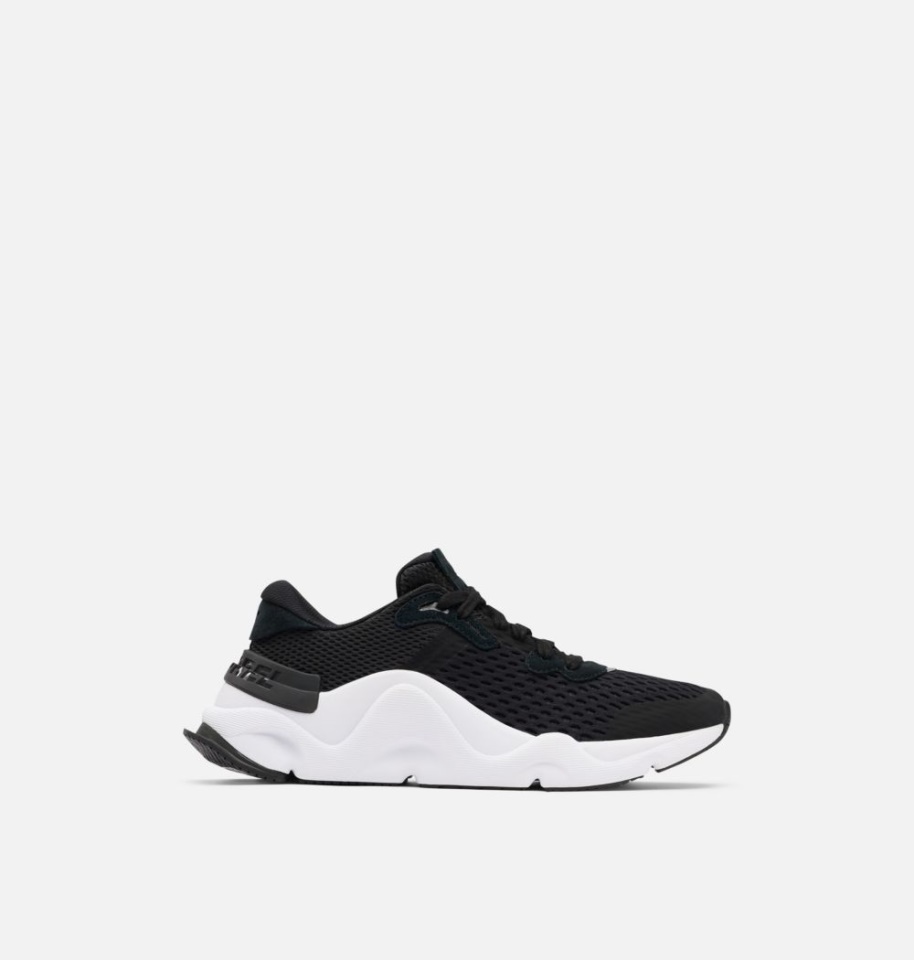 Women's Kinetic Rnegd Lace Sneaker Sorel Black-White