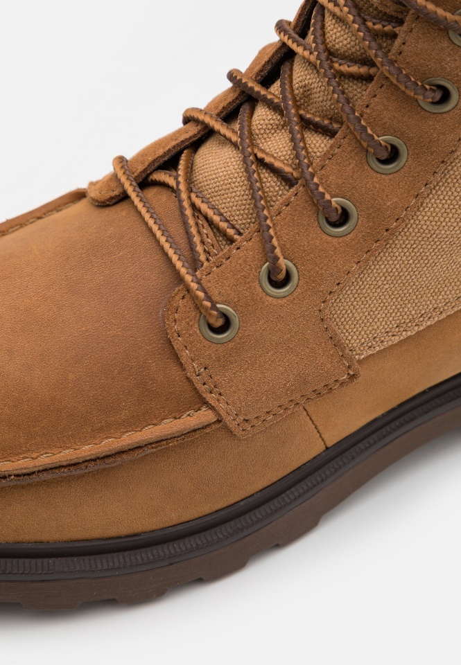 Camel Brown Carson Moc Wp Lace-Up Ankle Boots Sorel